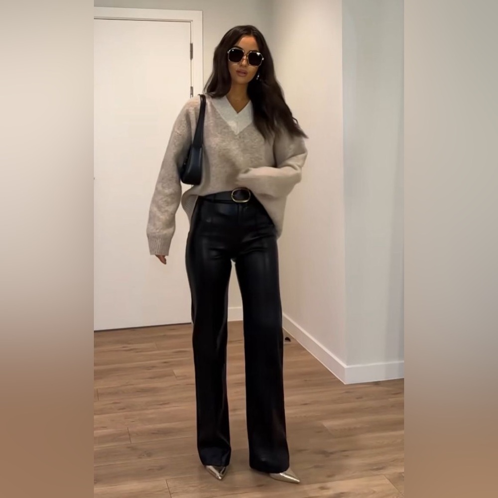 Because of Alice Leather Pants Sz S